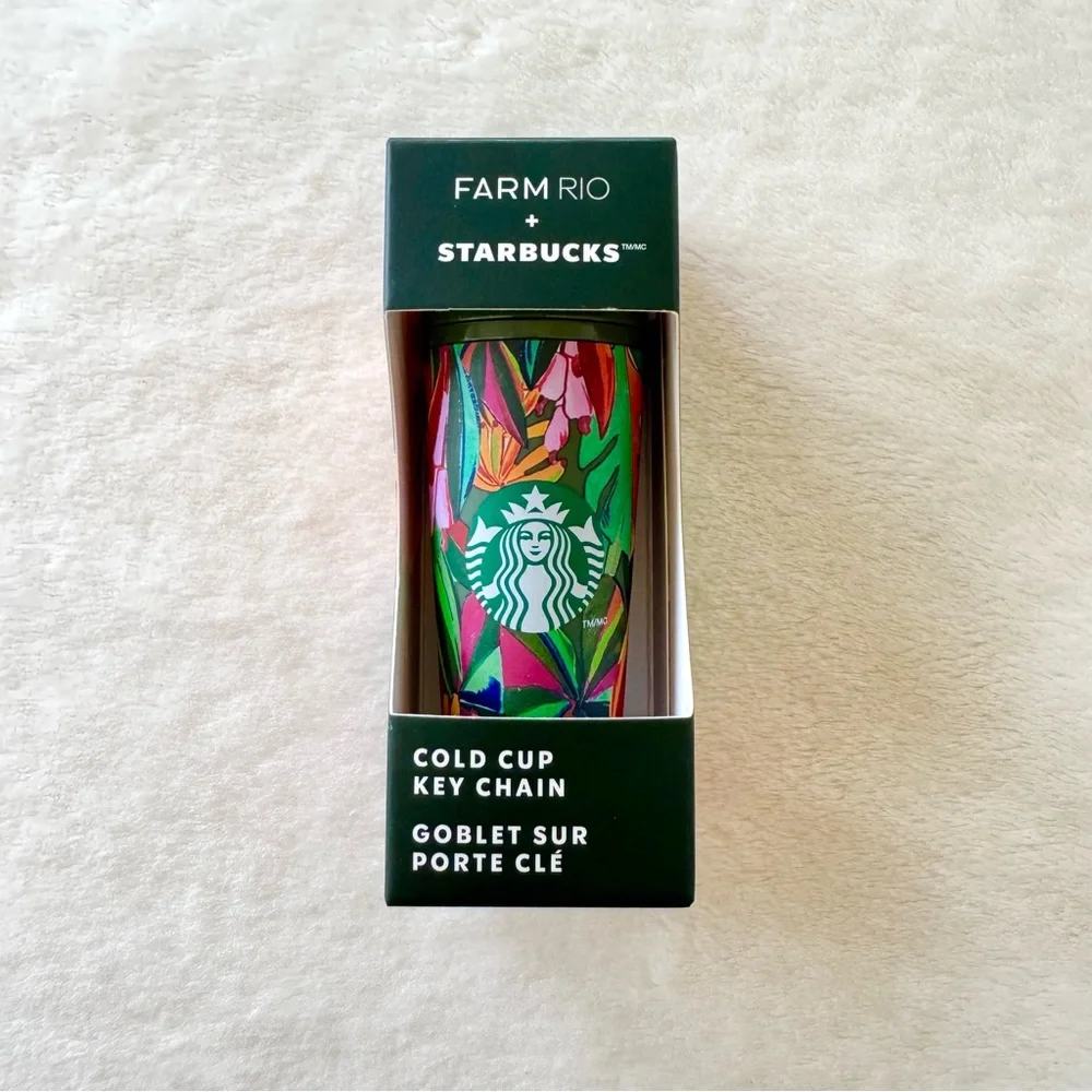 ✨HP✨ FARM Rio x Starbucks Cold Cup Key Chain Set